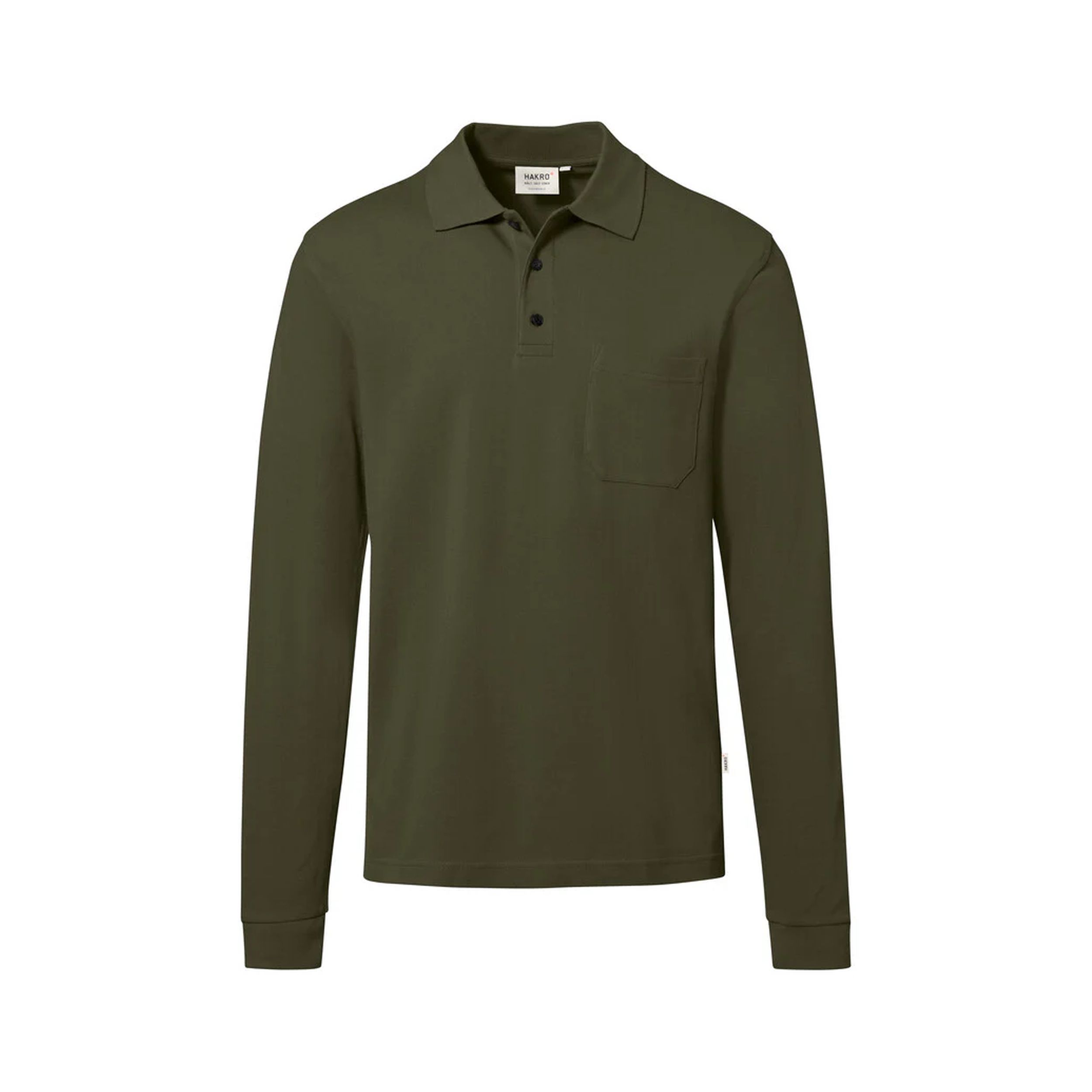 HAKRO Pocket-Longsleeve-Polo MIKRALINAR® ECO