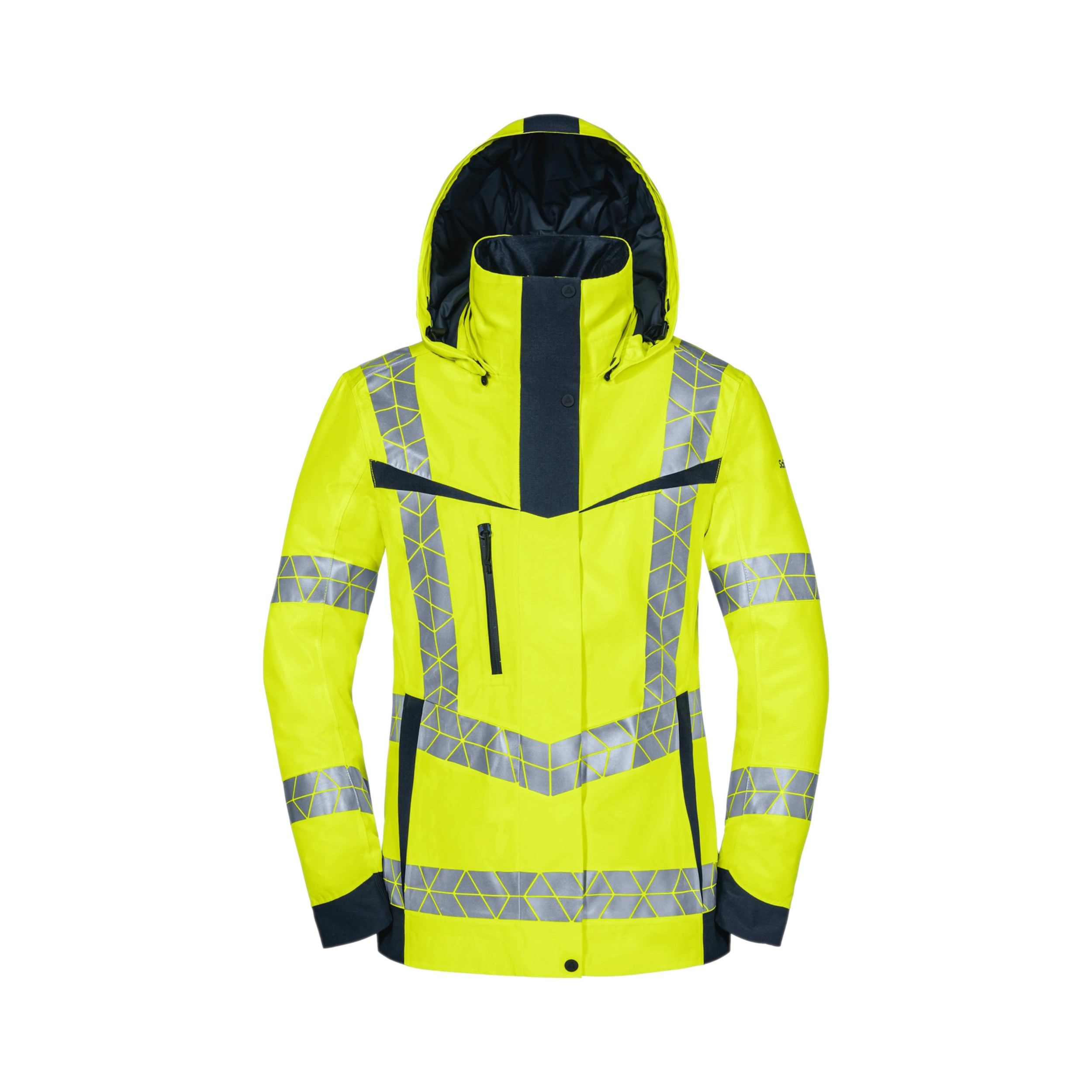 Warnschutz Winterjacke Hardshell Polarlicht Damen