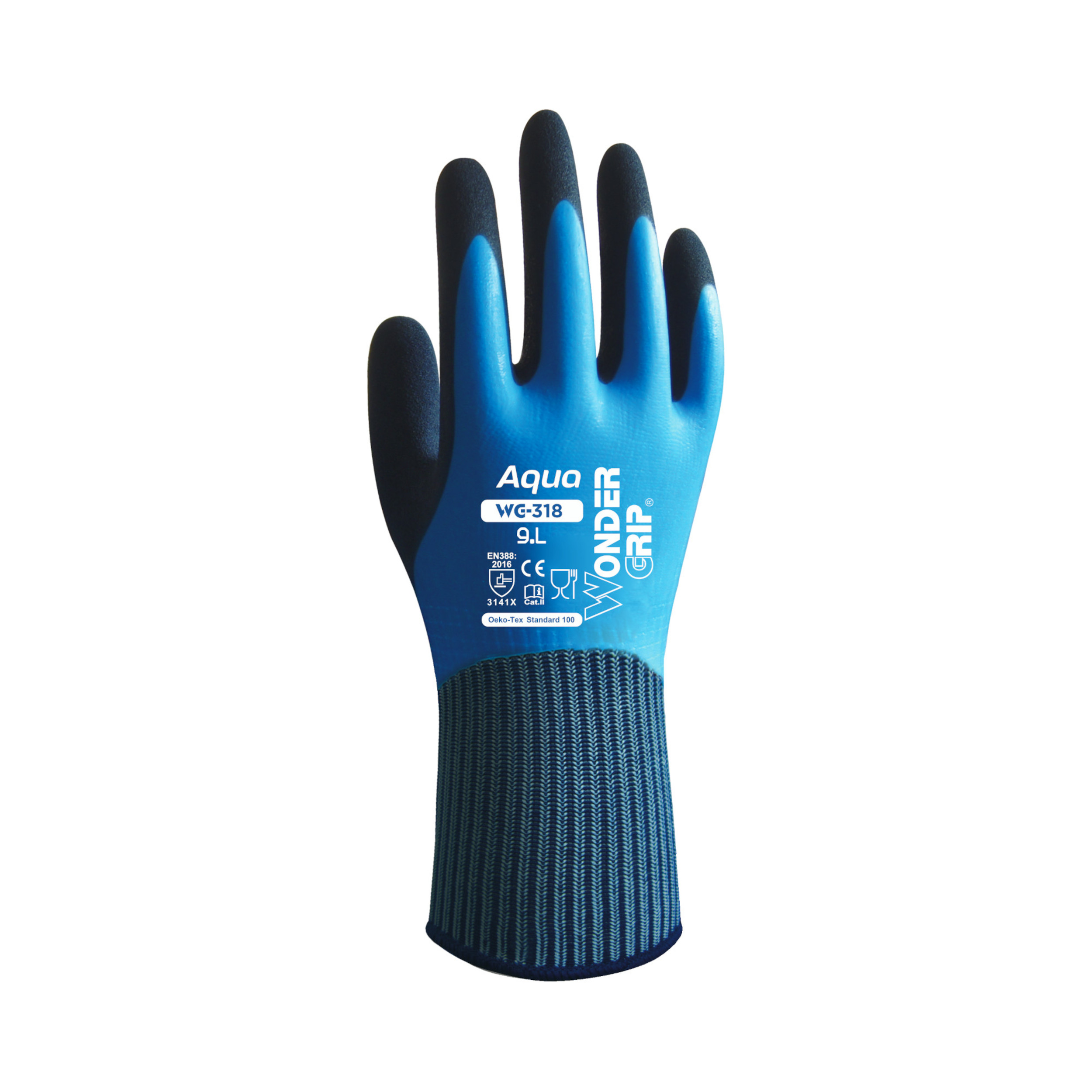 Wonder Grip Montagehandschuh, Aqua