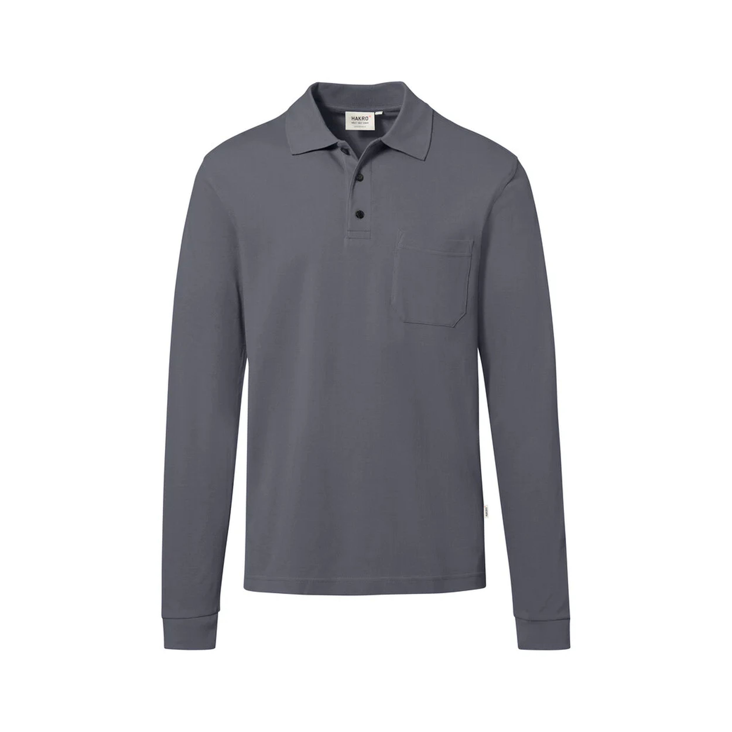 HAKRO Pocket-Longsleeve-Polo MIKRALINAR® ECO