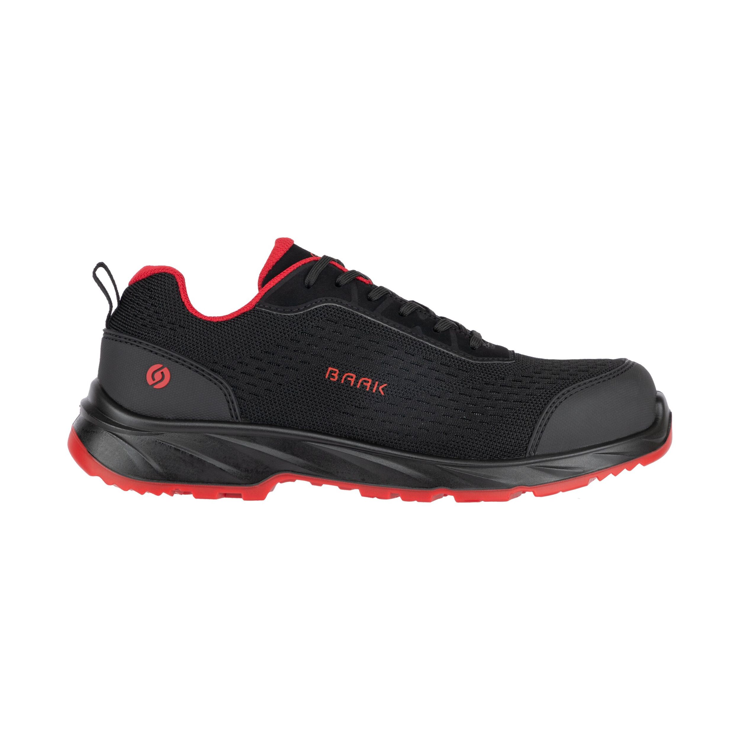 Sicherheitshalbschuh Pio S1PS FO LG SR ESD, schwarz, rot