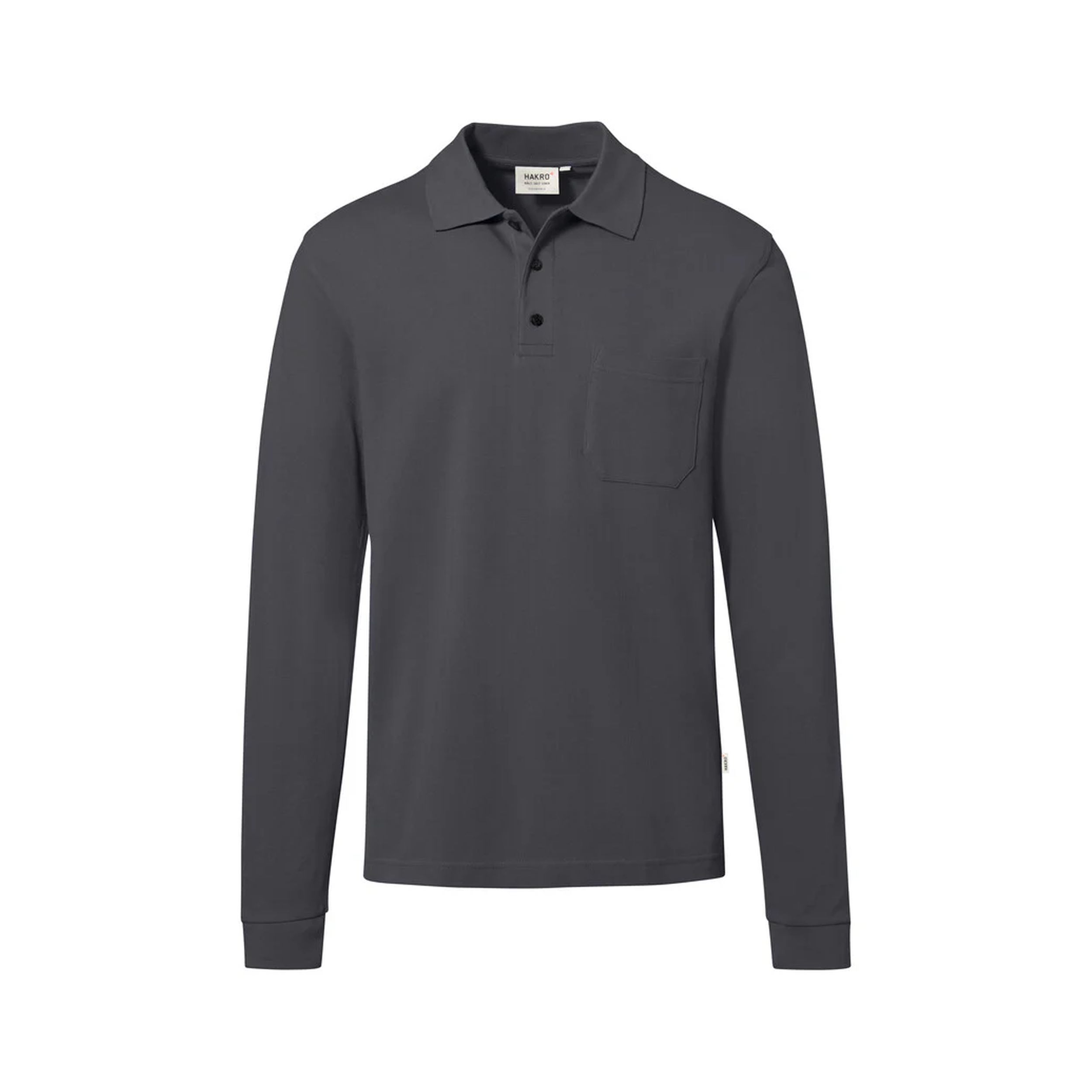 HAKRO Pocket-Longsleeve-Polo MIKRALINAR® ECO