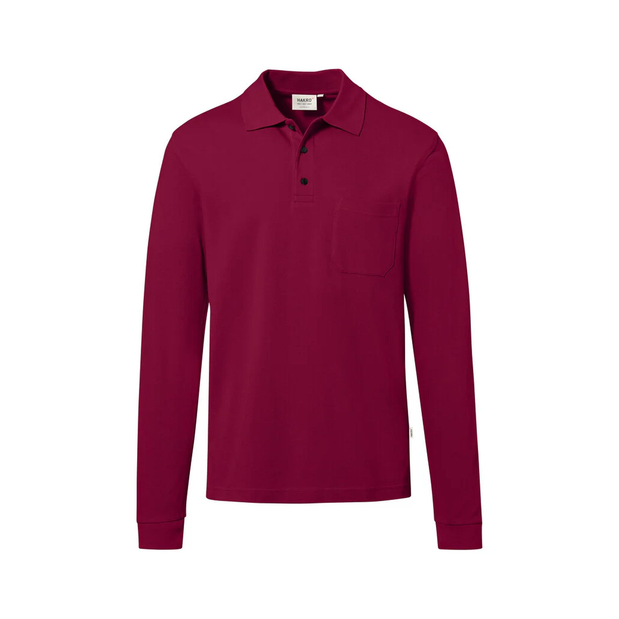HAKRO Pocket-Longsleeve-Polo MIKRALINAR® ECO