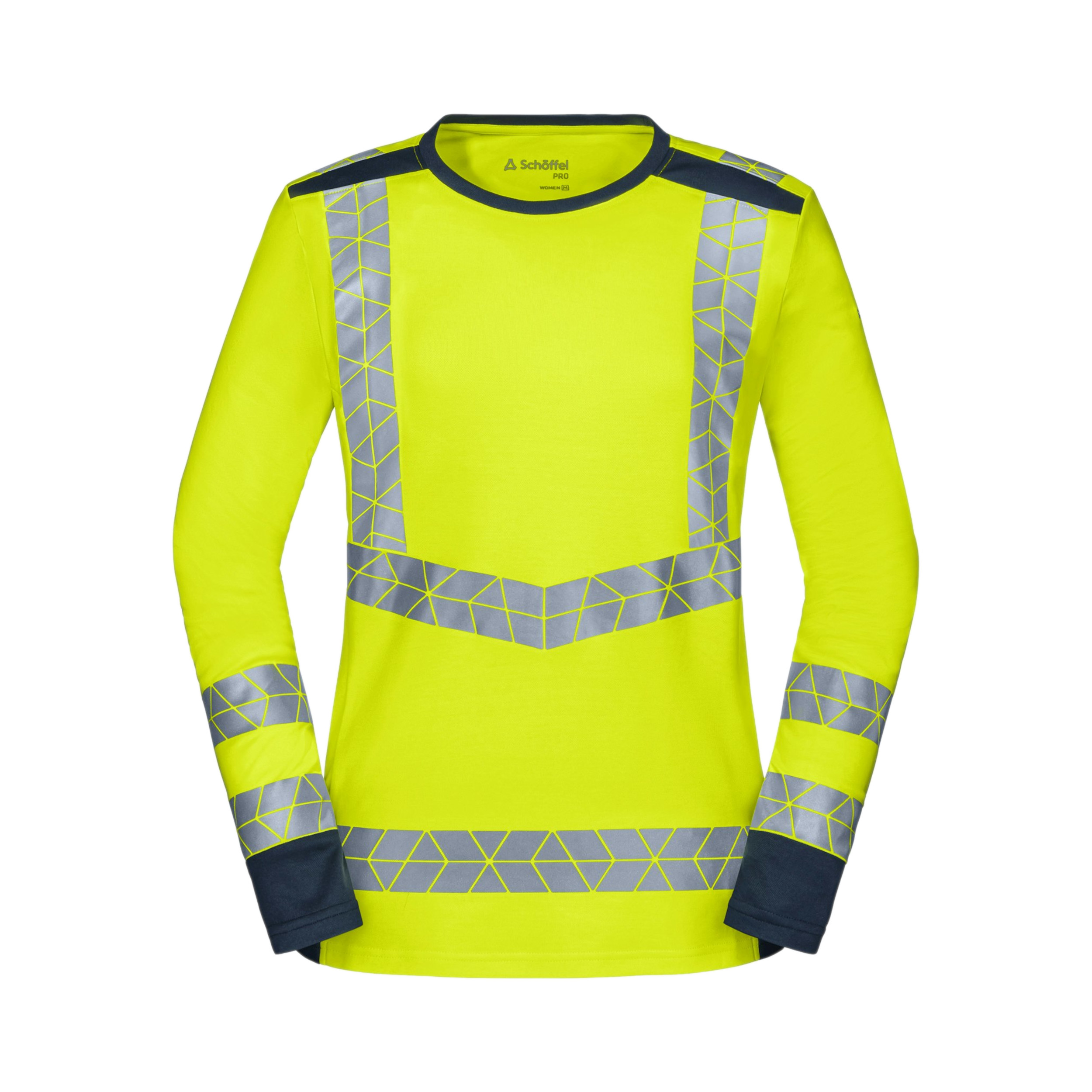 Warnschutz Longsleeve Polyester Warnheld Damen