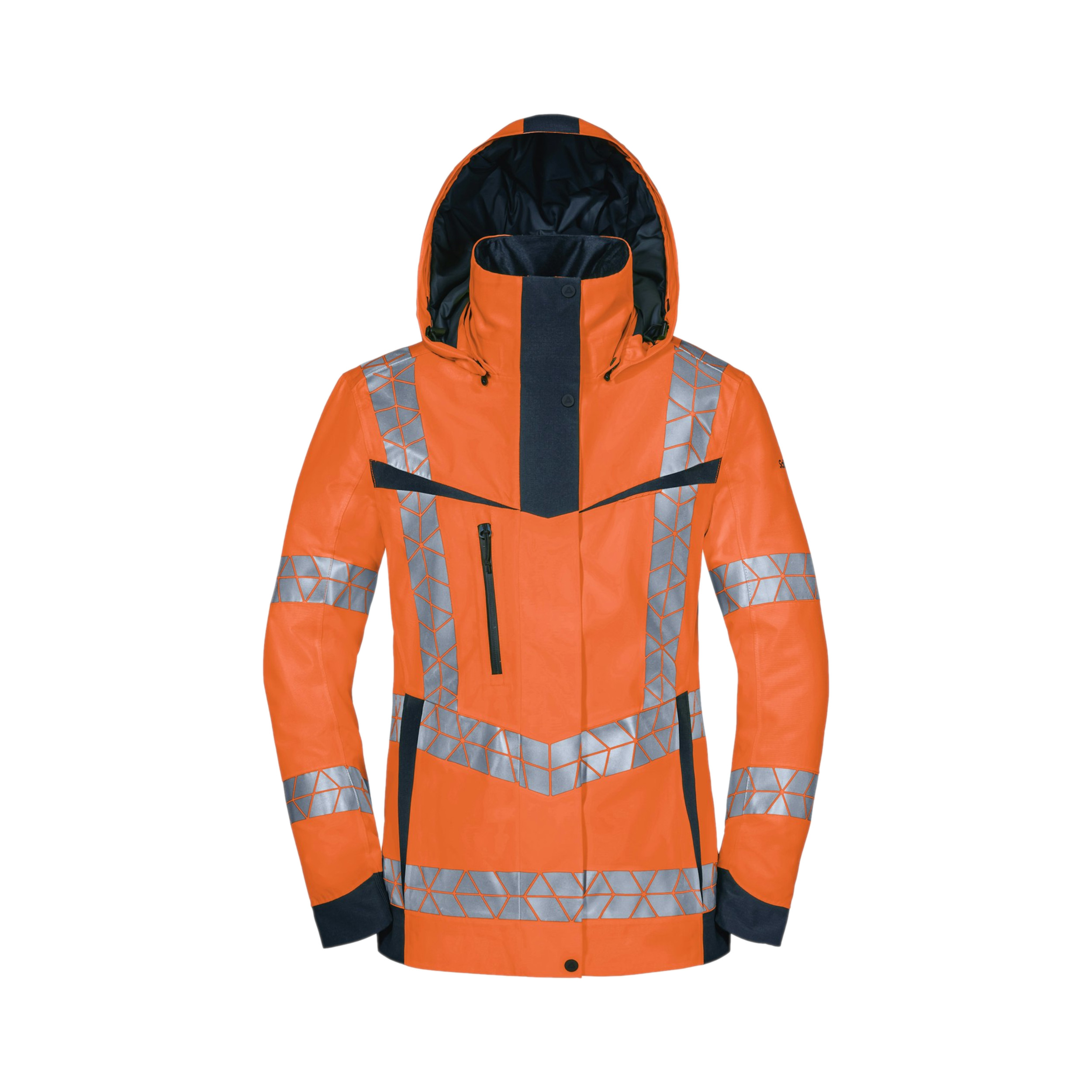 Warnschutz Regenjacke Hardshell Blitzlicht Damen