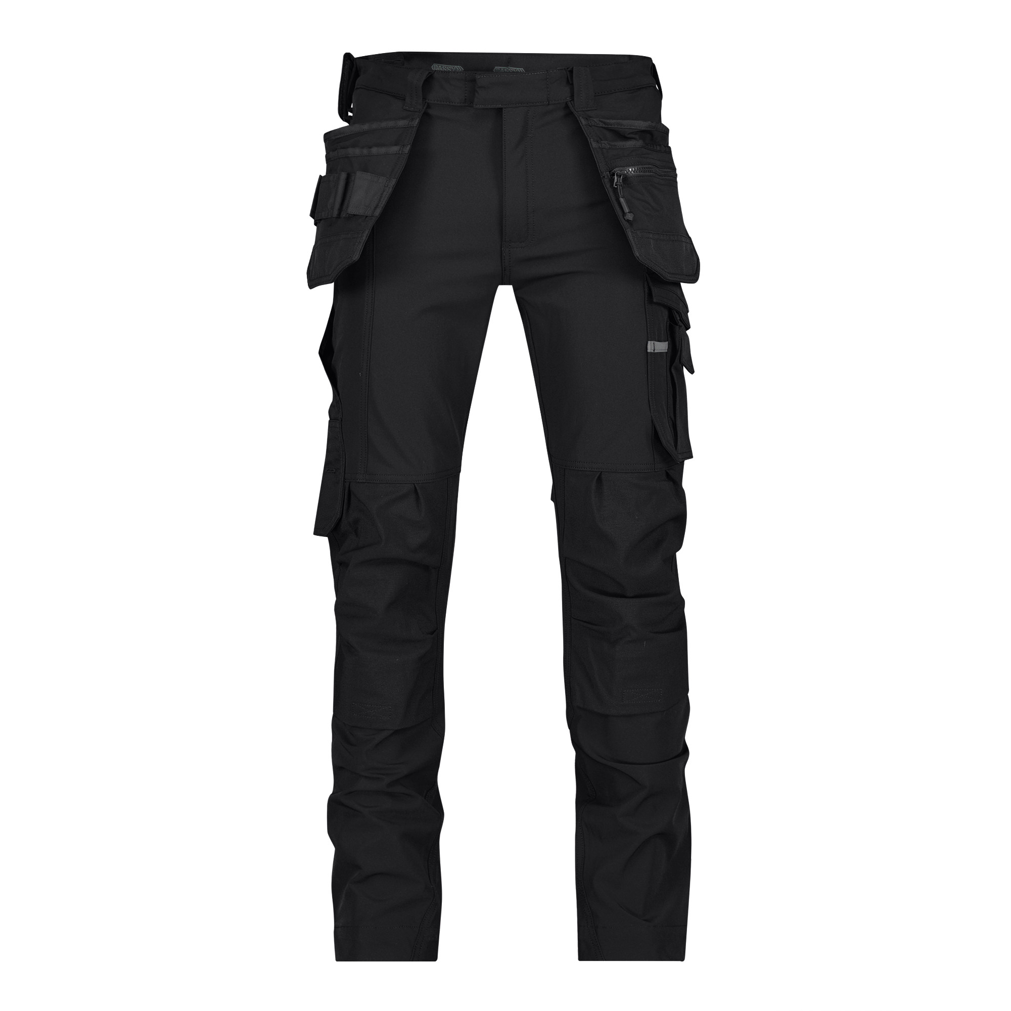 Strech-Arbeitshose mit Holstertaschen und Kniepolstertaschen Matrix