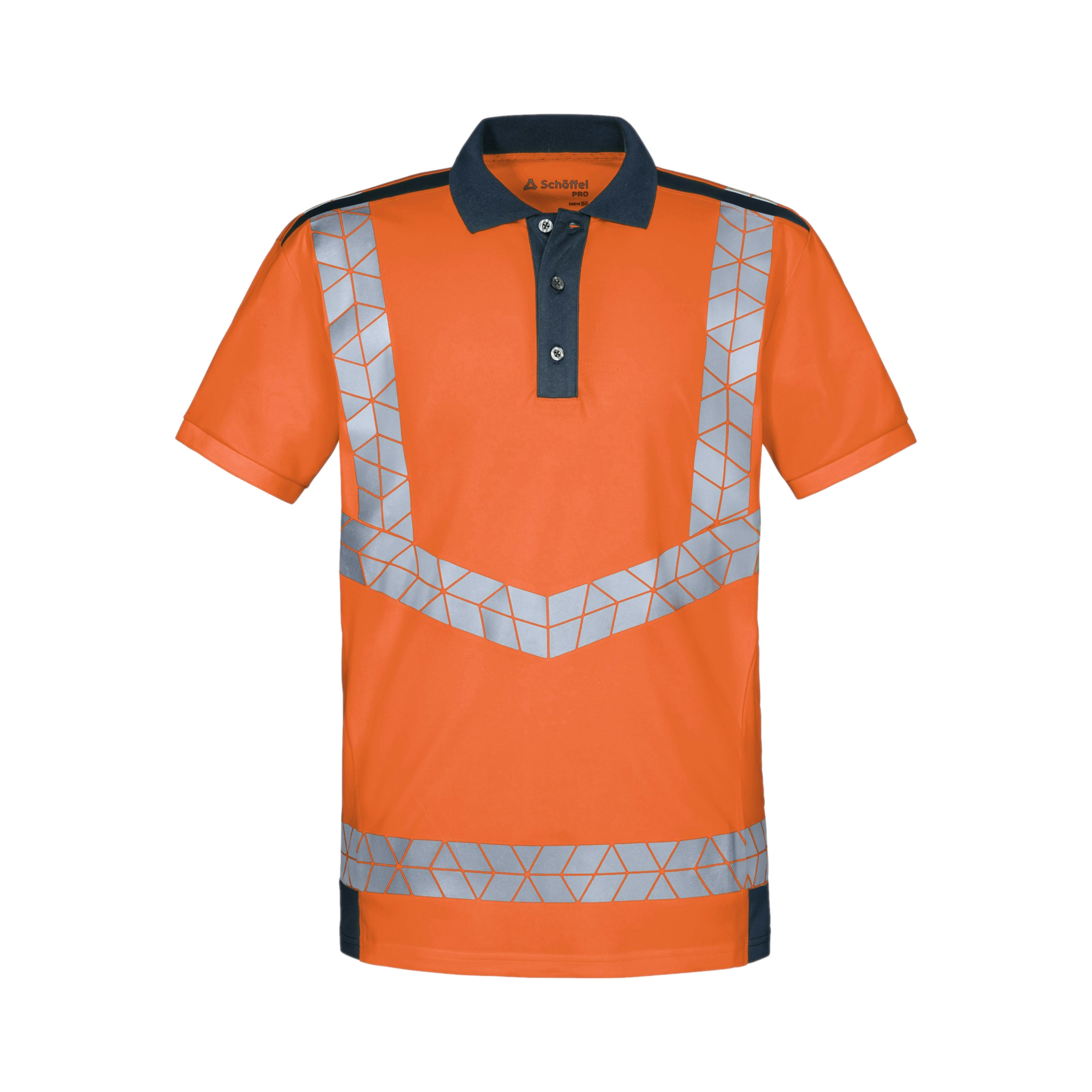Warnschutz Poloshirt Mischgewebe Signalheld Herren