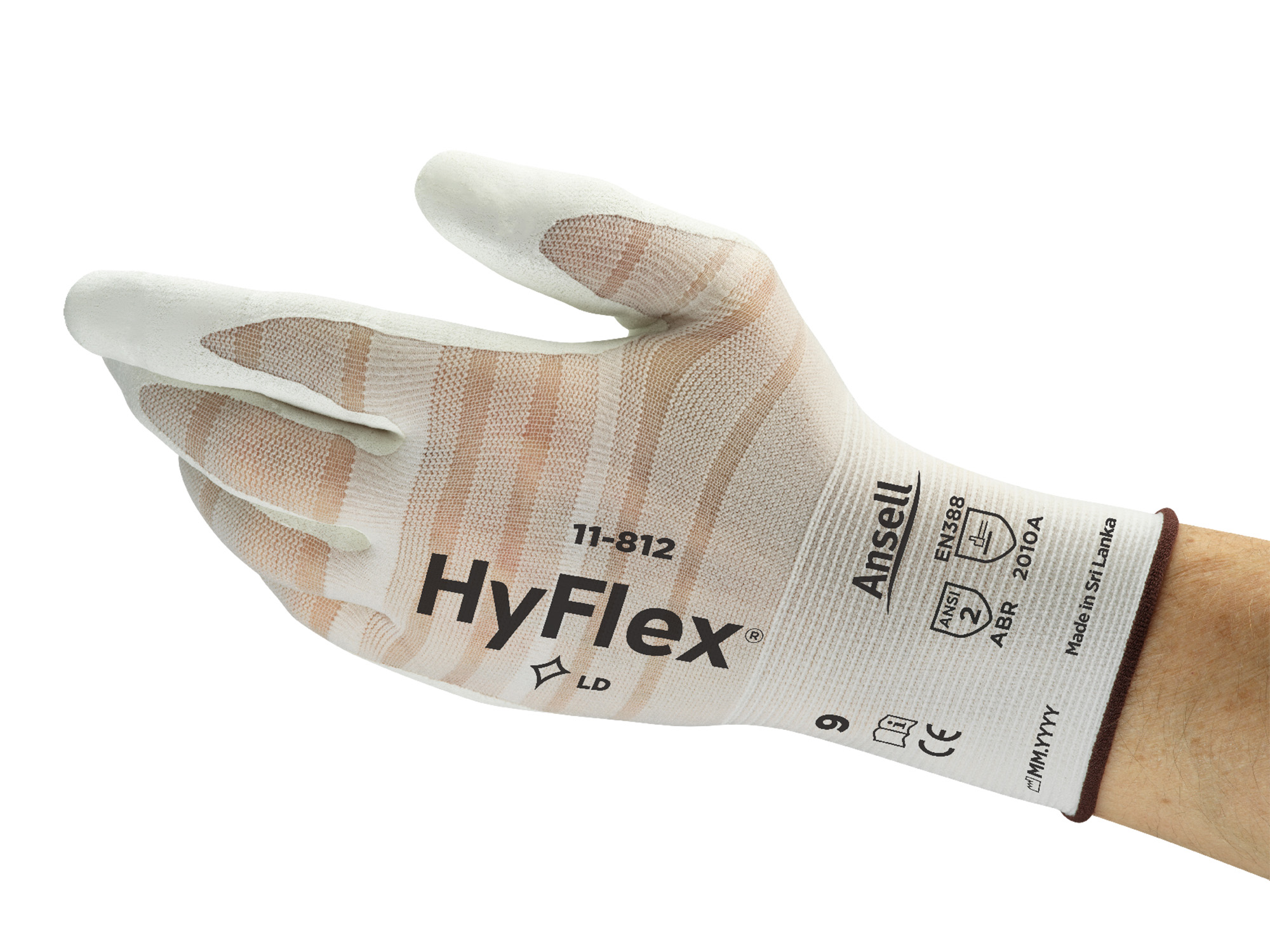 Montagehandschuh mit Sollreißstelle HyFlex® 11-812