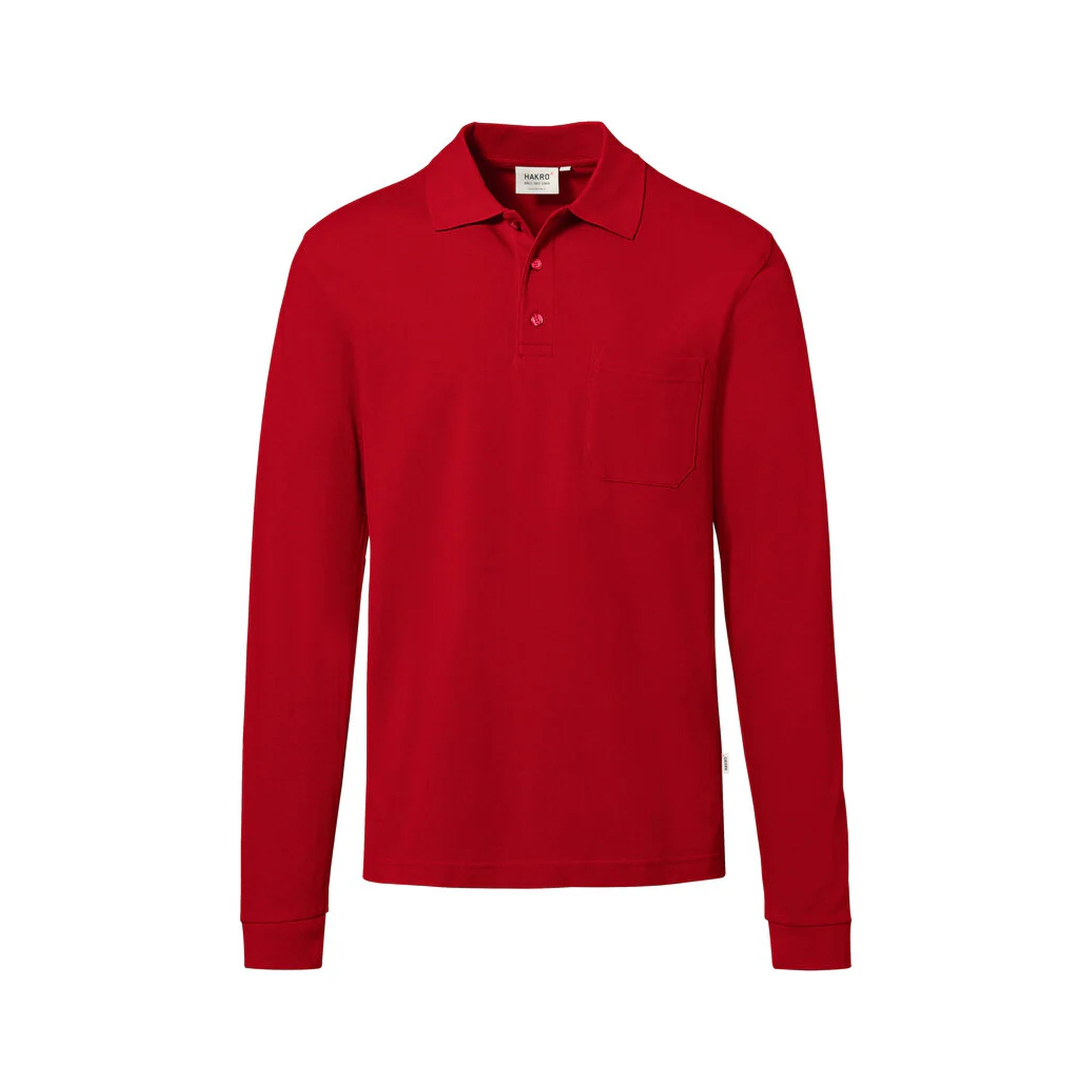 HAKRO Pocket-Longsleeve-Polo MIKRALINAR® ECO