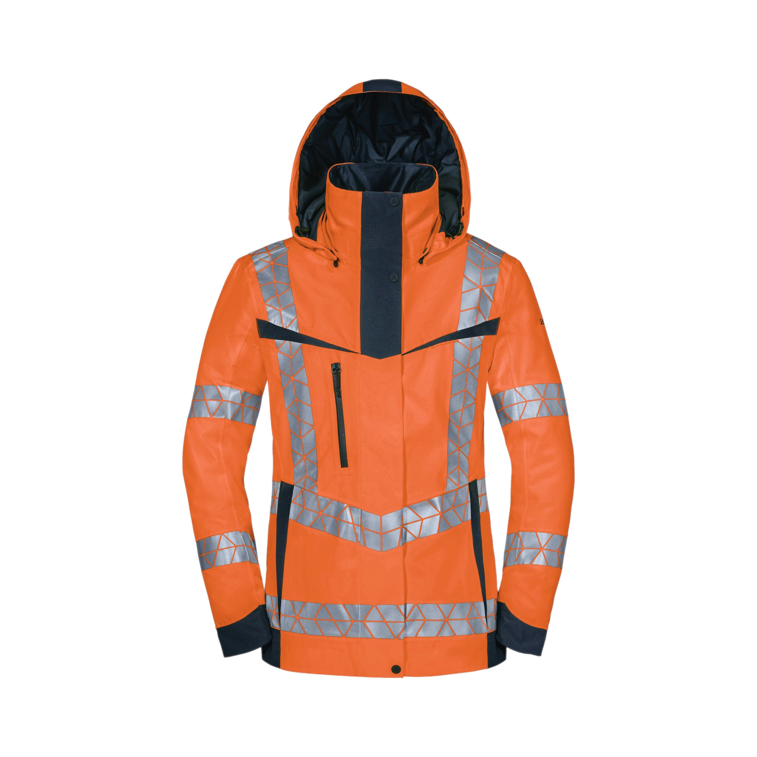 Warnschutz Winterjacke Hardshell Polarlicht Damen
